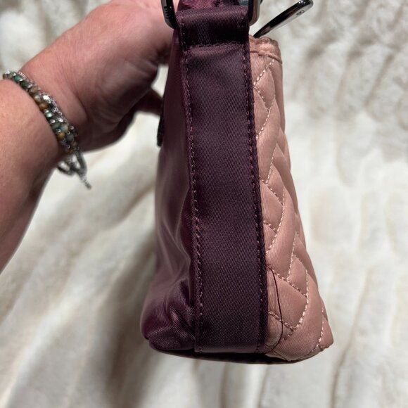 Retired Lug Pirouette Quilted RFID 2-in-1 Crossbody & Belt Bag in Wine Blush - Picture 5 of 10